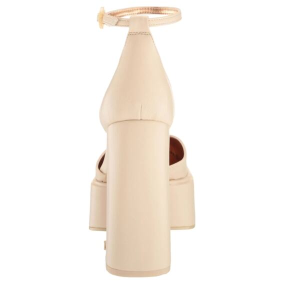 Circus by Sam Edelman Bailey Ankle Strap Platform Pumps in Vanilla Bean, Size 8 - Picture 4 of 12